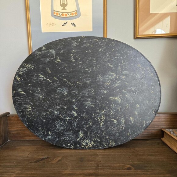 Handpainted Hindeloopen Wooden Tray w Handles Bird Flowers Dutch Floral Folk Art - Picture 10 of 10